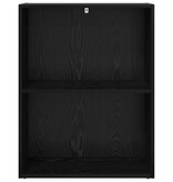 VidaXL Boekenkast Zwart Eiken 60 x 30 x 76.5 cm Bewerkt hout