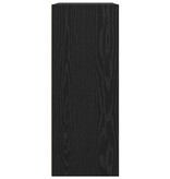 VidaXL Boekenkast Zwart Eiken 60 x 30 x 76.5 cm Bewerkt hout