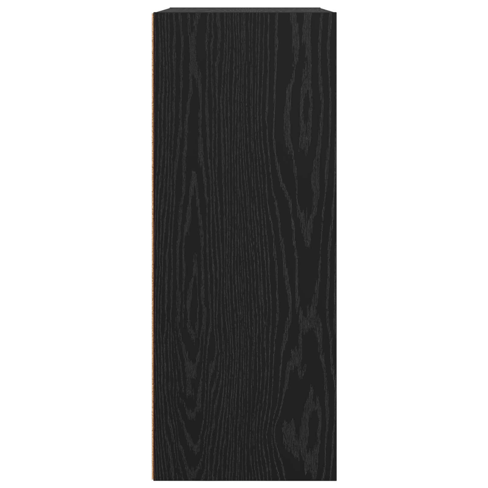 VidaXL Boekenkast Zwart Eiken 60 x 30 x 76.5 cm Bewerkt hout