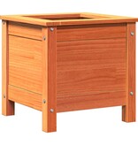 VidaXL Tuin Bloempot Wasbruin 40 x 40 x 39 cm Massief grenenhout