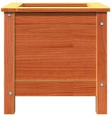 VidaXL Tuin Bloempot Wasbruin 40 x 40 x 39 cm Massief grenenhout