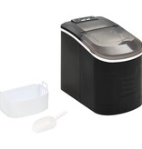 VidaXL IJsblokjesmachine 2,4 L 15 kg/24 u zwart