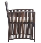 VidaXL Tuinstoelen met kussens 2 st poly rattan bruin