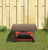 VidaXL Garagedak voor robotmaaier 77x103x46 cm zwart