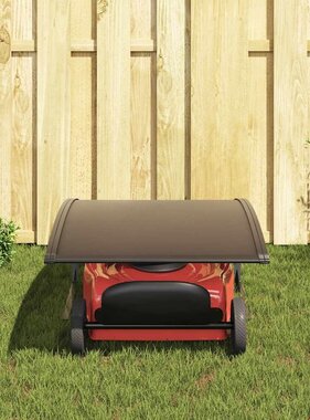 VidaXL Garagedak voor robotmaaier 77x103x46 cm zwart