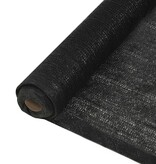 VidaXL Privacynet 1x25 m HDPE zwart