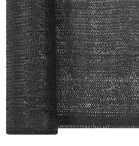 VidaXL Privacynet 1x25 m HDPE zwart