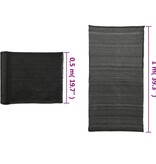 VidaXL Privacynet 1x25 m HDPE zwart