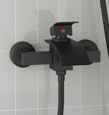 VidaXL Douchemengkraan Zwart G 1 / 2 inch