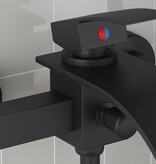 VidaXL Douchemengkraan Zwart G 1 / 2 inch