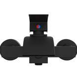 VidaXL Douchemengkraan Zwart G 1 / 2 inch