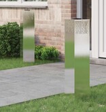 VidaXL Solar LED Pad Licht 2 pcs Roestvrij staal Roestvrij staal