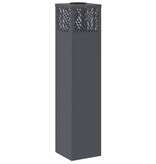 VidaXL Solar LED Pad Licht Visgraat 2 pcs Antraciet Koudgewalst staal