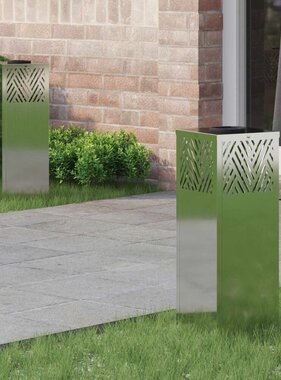 VidaXL Solar LED Pad Licht 2 pcs Gegalvaniseerd Gegalvaniseerd