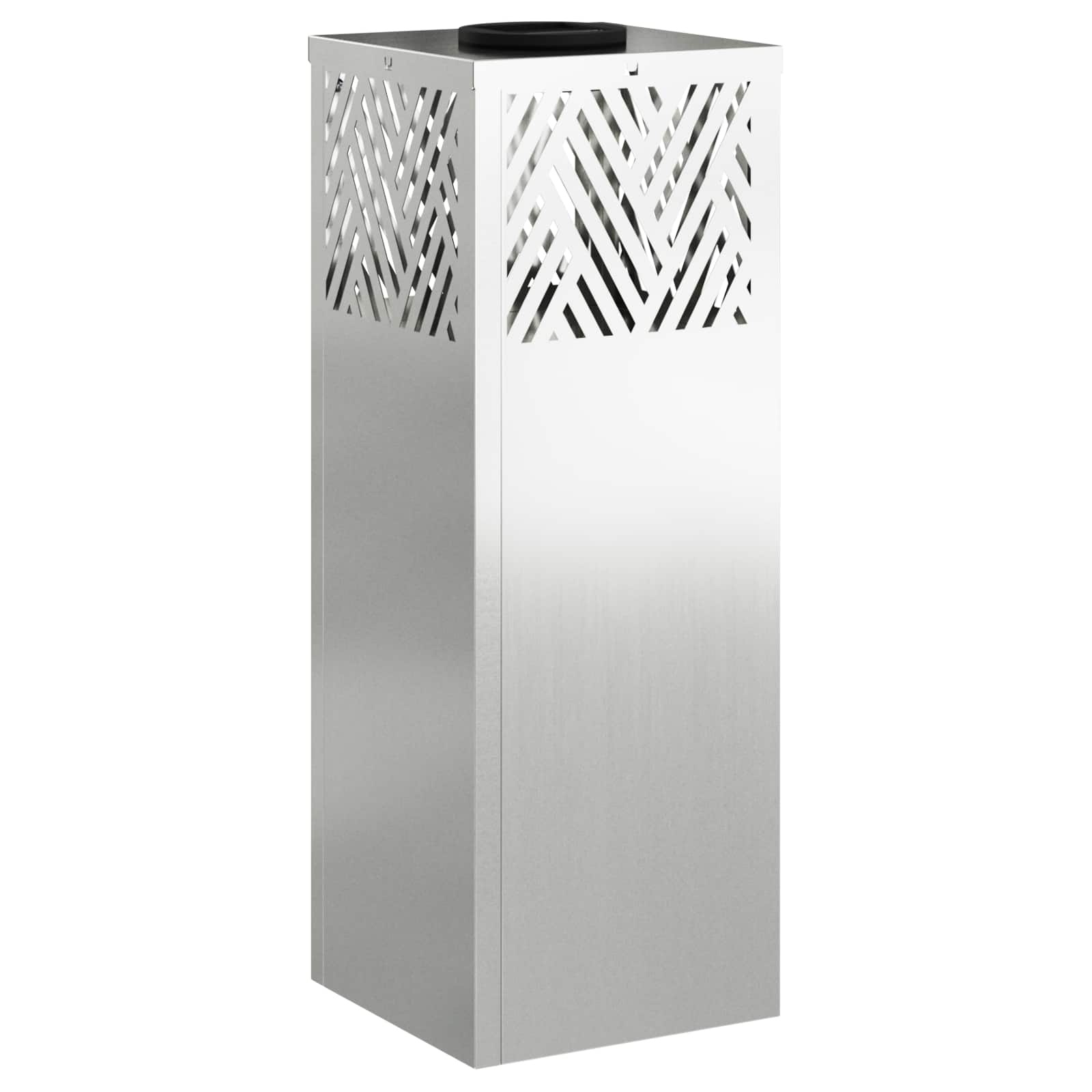 VidaXL Solar LED Pad Licht 2 pcs Gegalvaniseerd Gegalvaniseerd