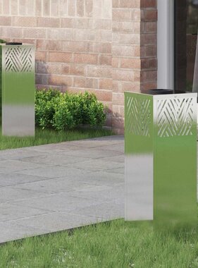 VidaXL Solar LED Pad Licht 2 pcs Roestvrij staal Roestvrij staal