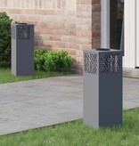 VidaXL Solar LED Pad Licht Visgraat 2 pcs Antraciet Koudgewalst staal