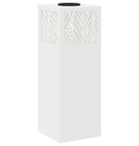 VidaXL Solar LED Pad Licht Visgraat 2 pcs Wit Koudgewalst staal