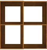 VidaXL Tuin Bloempot Roestig 100 x 100 x 48 cm Cortenstaal