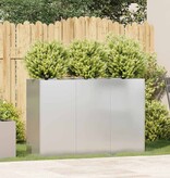 VidaXL Plantenbak 120x40x80 cm roestvrij staal