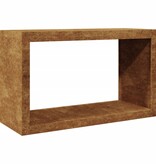 VidaXL Brandhoutrek 100x40x60 cm weervast staal