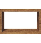 VidaXL Brandhoutrek 100x40x60 cm weervast staal