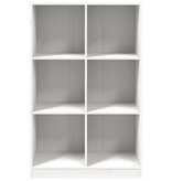 VidaXL Boekenkast 70x33x110 massief grenenhout wit