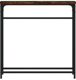 VidaXL Wandtafel 75x19,5x75 cm bewerkt hout gerookt eikenkleurig