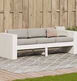 VidaXL Tuinbank 3-zits 189x60x62 cm massief grenenhout wit