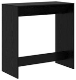 VidaXL Bartafel Zwart Eiken 102 x 50 x 103,5 cm Bewerkt hout