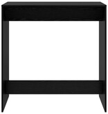 VidaXL Bartafel Zwart Eiken 102 x 50 x 103,5 cm Bewerkt hout