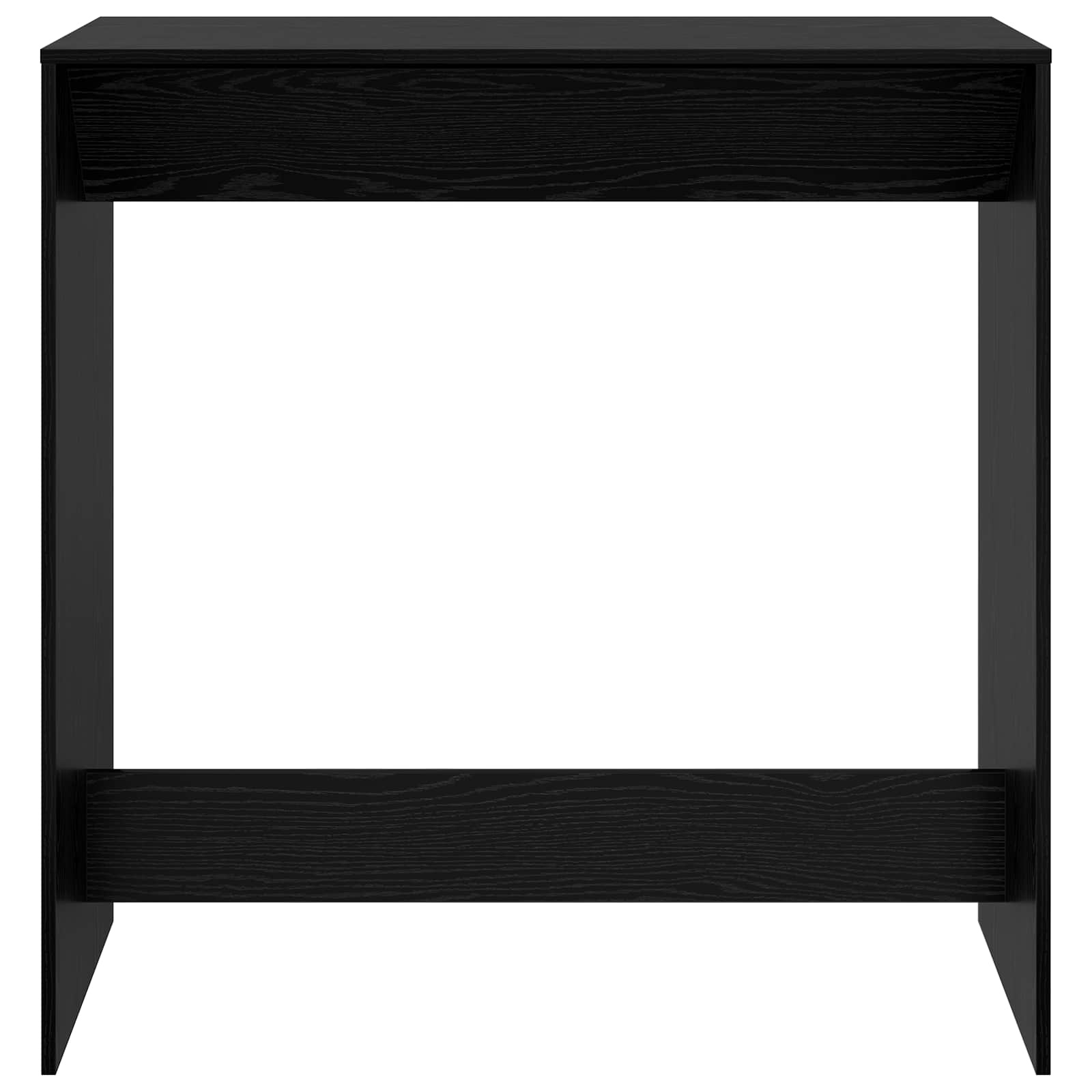 VidaXL Bartafel Zwart Eiken 102 x 50 x 103,5 cm Bewerkt hout