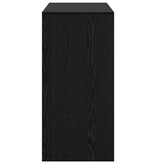 VidaXL Bartafel Zwart Eiken 102 x 50 x 103,5 cm Bewerkt hout