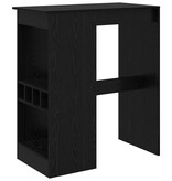 VidaXL Bartafel Zwart Eiken 90 x 47.5 x 103.5 cm Bewerkt hout