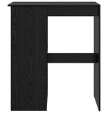 VidaXL Bartafel Zwart Eiken 90 x 47.5 x 103.5 cm Bewerkt hout