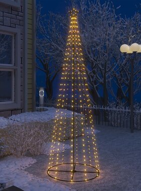 VidaXL Kegelkerstboom 330 warmwitte LED's 100x300 cm