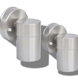 VidaXL Buitenwandlampen 2 st neerwaarts roestvrij staal