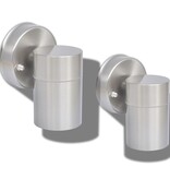 VidaXL Buitenwandlampen 2 st neerwaarts roestvrij staal