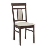 VidaXL Eetkamerstoel 2 pcs Lichtbruin en Licht Massief Rubberhout