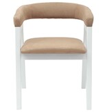 VidaXL Eettafelstoelen 2 pcs Wit 54 x 57 x 73 cm Massief rubberhout