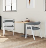 VidaXL Eettafelstoelen 2 pcs Wit 54 x 57 x 73 cm Massief rubberhout