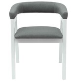 VidaXL Eettafelstoelen 2 pcs Wit 54 x 57 x 73 cm Massief rubberhout