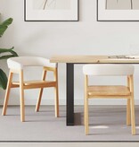 VidaXL Eettafelstoelen 2 pcs Naturel 54 x 57 x 73 cm
