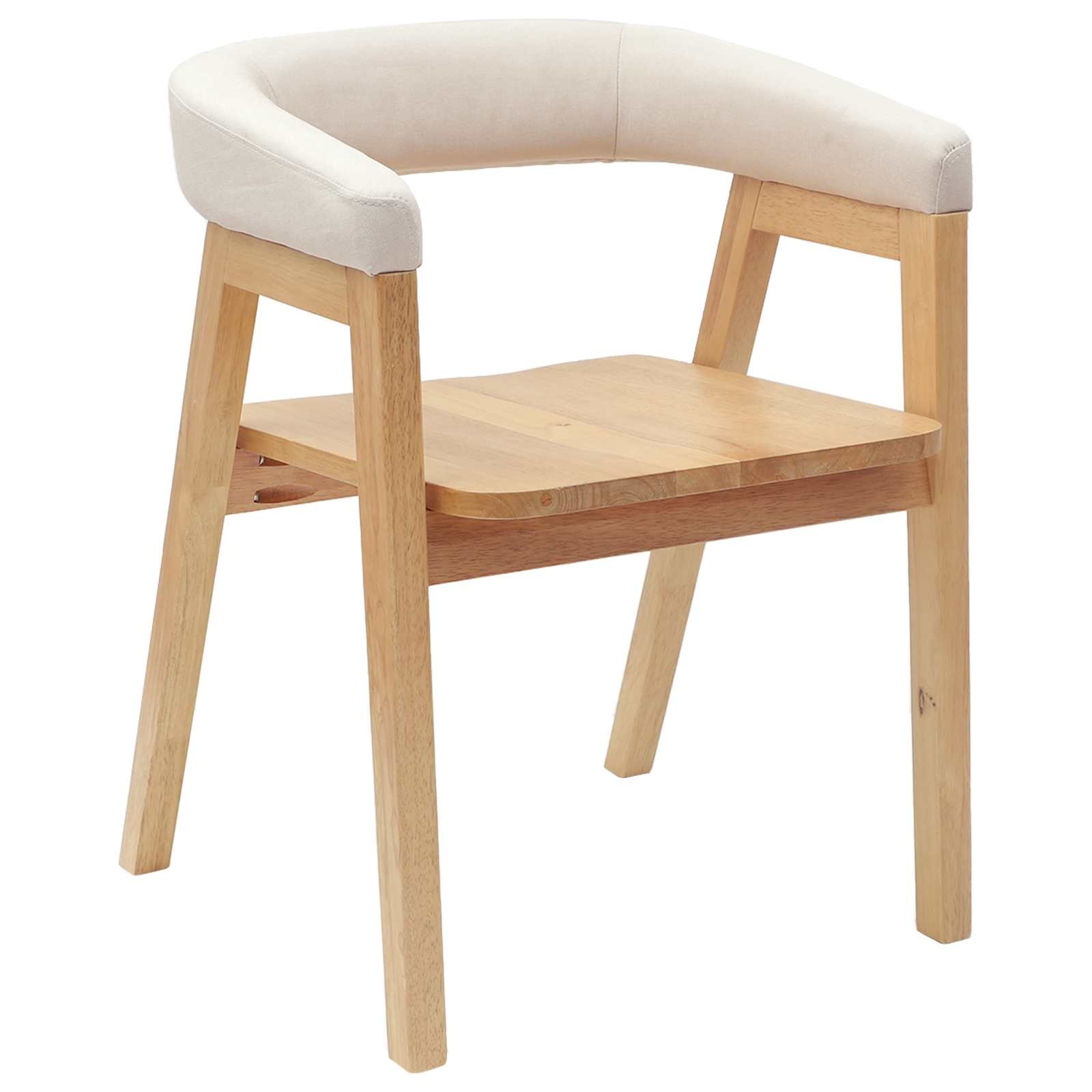 VidaXL Eettafelstoelen 2 pcs Naturel 54 x 57 x 73 cm
