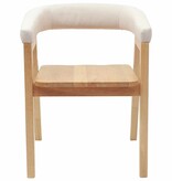 VidaXL Eettafelstoelen 2 pcs Naturel 54 x 57 x 73 cm