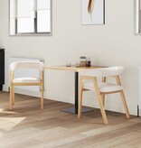 VidaXL Eettafelstoelen 2 pcs Naturel 54 x 57 x 73 cm