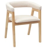 VidaXL Eettafelstoelen 2 pcs Naturel 54 x 57 x 73 cm