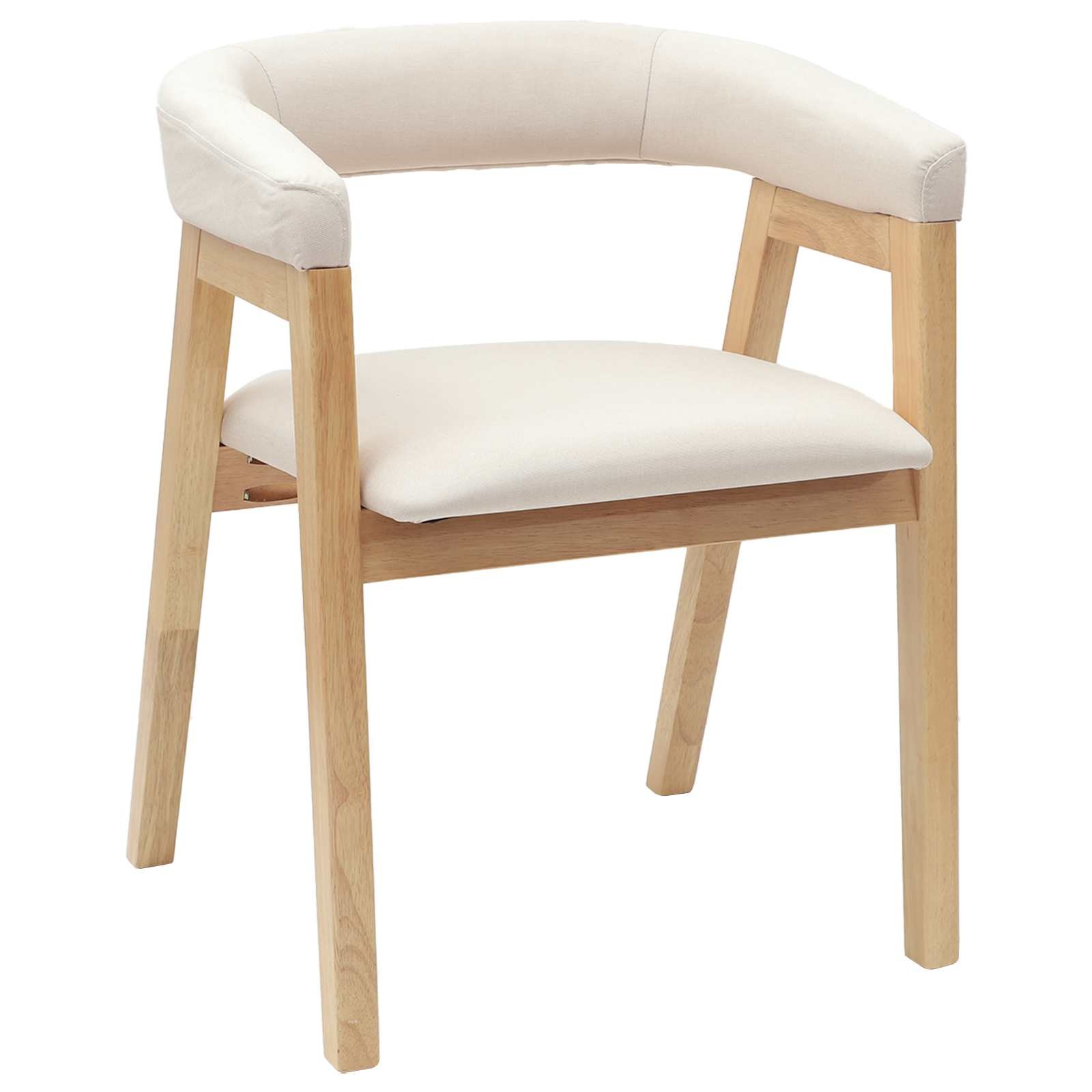 VidaXL Eettafelstoelen 2 pcs Naturel 54 x 57 x 73 cm