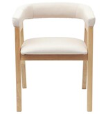 VidaXL Eettafelstoelen 2 pcs Naturel 54 x 57 x 73 cm