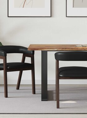 VidaXL Eettafelstoelen 2 pcs Licht Bruin 54 x 57 x 73 cm